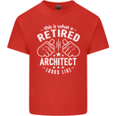 This Is What a Retired Architect Looks Like Mens Cotton T-Shirt Tee Top Red