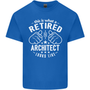 This Is What a Retired Architect Looks Like Mens Cotton T-Shirt Tee Top Royal Blue
