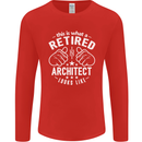 This Is What a Retired Architect Looks Like Mens Long Sleeve T-Shirt Red