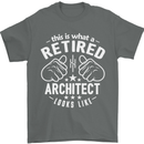 This Is What a Retired Architect Looks Like Mens T-Shirt Cotton Gildan Charcoal