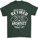 This Is What a Retired Architect Looks Like Mens T-Shirt Cotton Gildan Forest Green