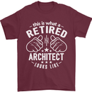 This Is What a Retired Architect Looks Like Mens T-Shirt Cotton Gildan Maroon