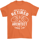 This Is What a Retired Architect Looks Like Mens T-Shirt Cotton Gildan Orange