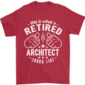 This Is What a Retired Architect Looks Like Mens T-Shirt Cotton Gildan Red