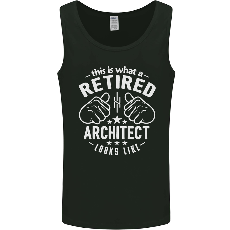 This Is What a Retired Architect Looks Like Mens Vest Tank Top Black