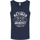This Is What a Retired Architect Looks Like Mens Vest Tank Top Navy Blue