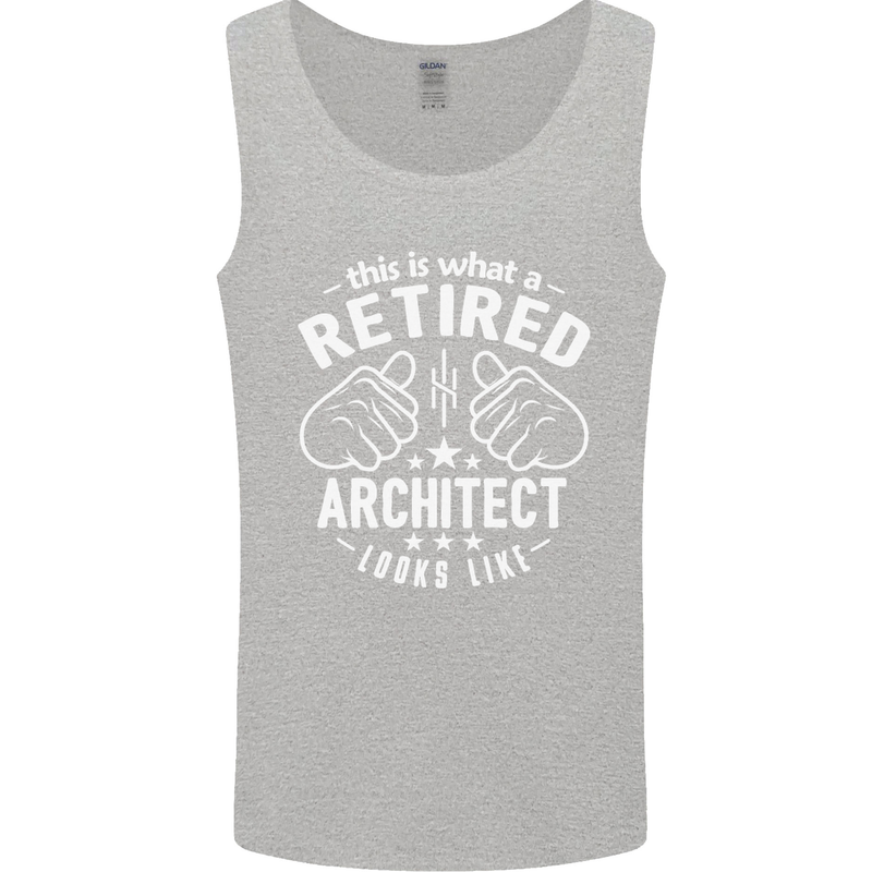 This Is What a Retired Architect Looks Like Mens Vest Tank Top Sports Grey