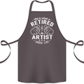 This Is What a Retired Artist Looks Like Cotton Apron 100% Organic Dark Grey