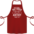 This Is What a Retired Artist Looks Like Cotton Apron 100% Organic Maroon