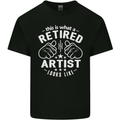 This Is What a Retired Artist Looks Like Mens Cotton T-Shirt Tee Top Black