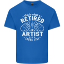 This Is What a Retired Artist Looks Like Mens Cotton T-Shirt Tee Top Royal Blue