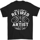 This Is What a Retired Artist Looks Like Mens T-Shirt Cotton Gildan Black