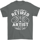 This Is What a Retired Artist Looks Like Mens T-Shirt Cotton Gildan Charcoal