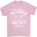 This Is What a Retired Artist Looks Like Mens T-Shirt Cotton Gildan Light Pink