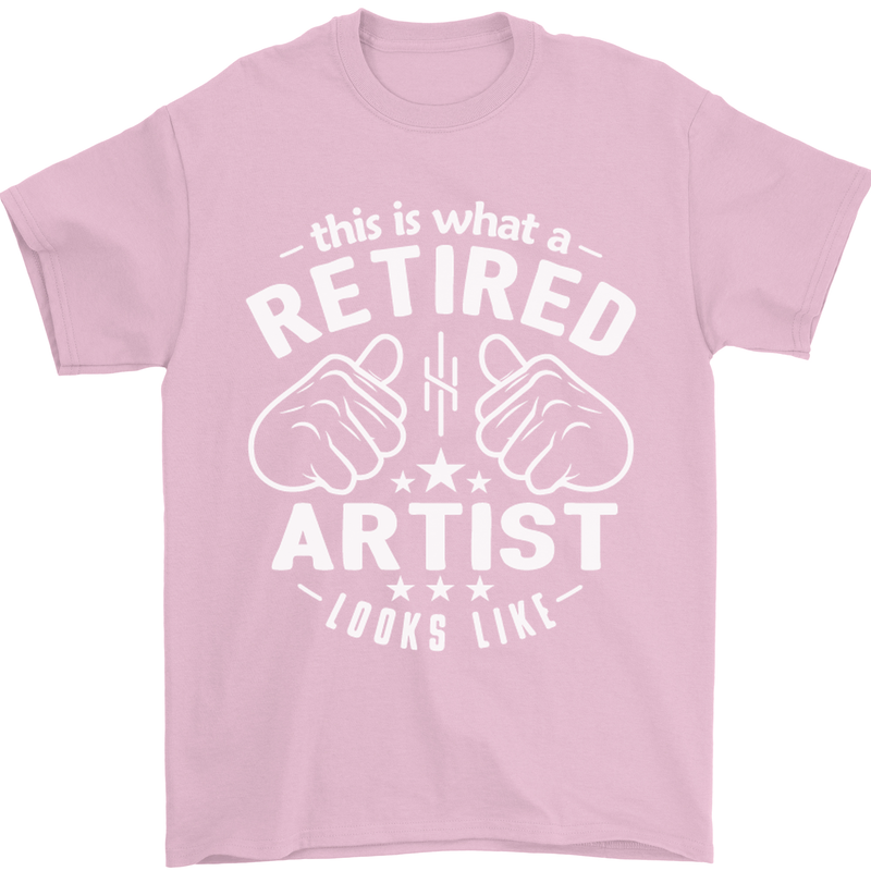 This Is What a Retired Artist Looks Like Mens T-Shirt Cotton Gildan Light Pink