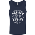This Is What a Retired Artist Looks Like Mens Vest Tank Top Navy Blue