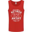 This Is What a Retired Artist Looks Like Mens Vest Tank Top Red