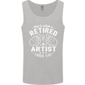 This Is What a Retired Artist Looks Like Mens Vest Tank Top Sports Grey