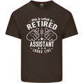 This Is What a Retired Assistant Looks Like Mens Cotton T-Shirt Tee Top Dark Chocolate