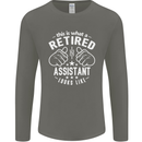 This Is What a Retired Assistant Looks Like Mens Long Sleeve T-Shirt Charcoal