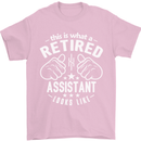 This Is What a Retired Assistant Looks Like Mens T-Shirt Cotton Gildan Light Pink
