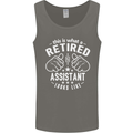 This Is What a Retired Assistant Looks Like Mens Vest Tank Top Charcoal
