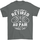 This Is What a Retired Au Pair Looks Like Mens T-Shirt Cotton Gildan Charcoal
