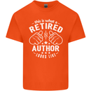 This Is What a Retired Author Looks Like Mens Cotton T-Shirt Tee Top Orange