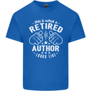 This Is What a Retired Author Looks Like Mens Cotton T-Shirt Tee Top Royal Blue