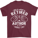 This Is What a Retired Author Looks Like Mens T-Shirt Cotton Gildan Maroon