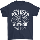 This Is What a Retired Author Looks Like Mens T-Shirt Cotton Gildan Navy Blue