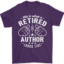 This Is What a Retired Author Looks Like Mens T-Shirt Cotton Gildan Purple