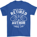 This Is What a Retired Author Looks Like Mens T-Shirt Cotton Gildan Royal Blue