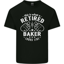 This Is What a Retired Baker Looks Like Mens Cotton T-Shirt Tee Top Black