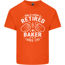 This Is What a Retired Baker Looks Like Mens Cotton T-Shirt Tee Top Orange
