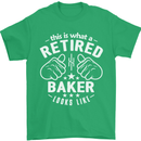 This Is What a Retired Baker Looks Like Mens T-Shirt Cotton Gildan Irish Green