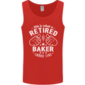 This Is What a Retired Baker Looks Like Mens Vest Tank Top Red