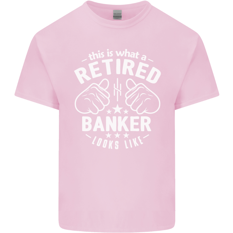 This Is What a Retired Banker Looks Like Mens Cotton T-Shirt Tee Top Light Pink