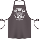 This Is What a Retired Barber Looks Like Cotton Apron 100% Organic Dark Grey