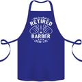 This Is What a Retired Barber Looks Like Cotton Apron 100% Organic Royal Blue