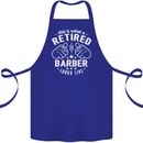 This Is What a Retired Barber Looks Like Cotton Apron 100% Organic Royal Blue