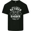 This Is What a Retired Barber Looks Like Mens Cotton T-Shirt Tee Top Black