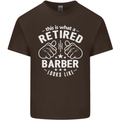 This Is What a Retired Barber Looks Like Mens Cotton T-Shirt Tee Top Dark Chocolate