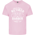This Is What a Retired Barber Looks Like Mens Cotton T-Shirt Tee Top Light Pink