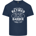 This Is What a Retired Barber Looks Like Mens Cotton T-Shirt Tee Top Navy Blue