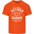 This Is What a Retired Barber Looks Like Mens Cotton T-Shirt Tee Top Orange