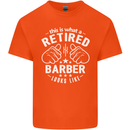 This Is What a Retired Barber Looks Like Mens Cotton T-Shirt Tee Top Orange