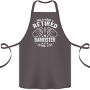 This Is What a Retired Barrister Looks Like Cotton Apron 100% Organic Dark Grey