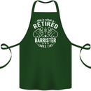 This Is What a Retired Barrister Looks Like Cotton Apron 100% Organic Forest Green
