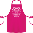 This Is What a Retired Barrister Looks Like Cotton Apron 100% Organic Pink